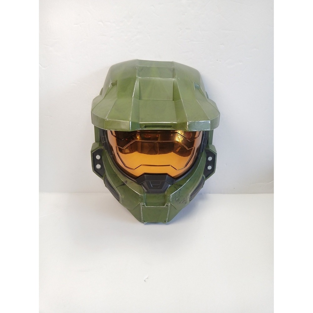 Halo Master Chief Mask Kids OS Green Gold Visor Spartan Costume 1804HJ01